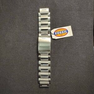 Fossil JR9371 Stainless Steel 25mm Watch Band - Brand New.